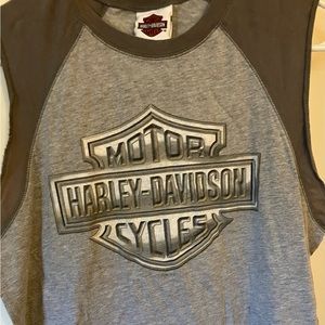 Harley Davidson motorcycles cut off tank